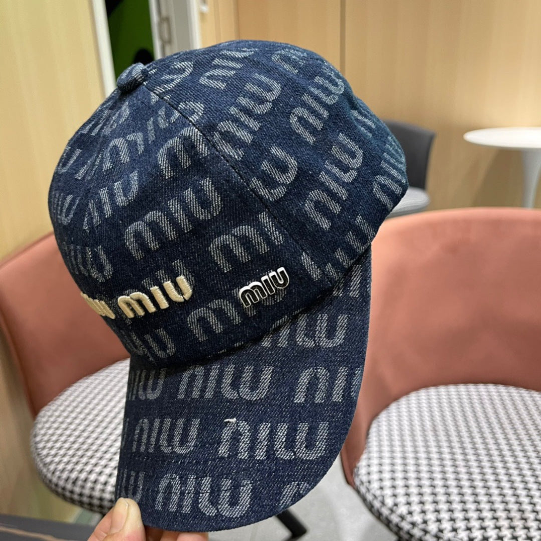 MM BASEBALL CAP IN BLUE DENIM
