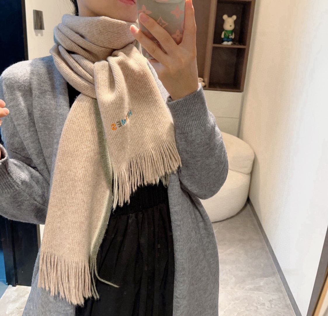 HERMES 25S SCARF 180 IN CASHMERE 989877