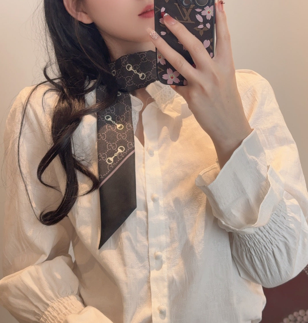 GUCCI 26S SCARF 90 IN SILK 156518