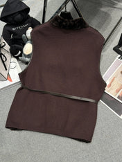 HERMES 25S SHEARLING VEST 375