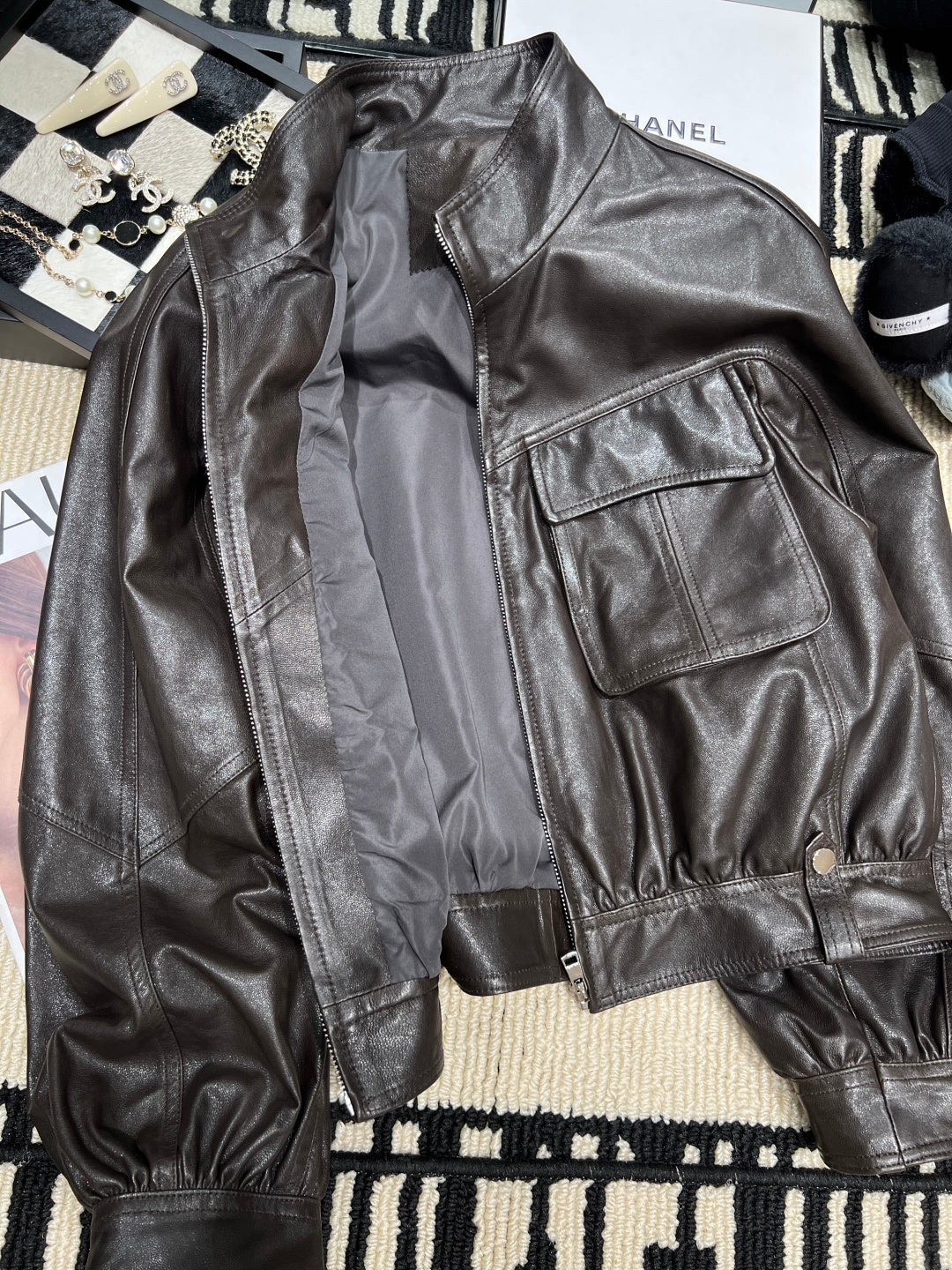 YSL 26S LEATHER JACKET 443