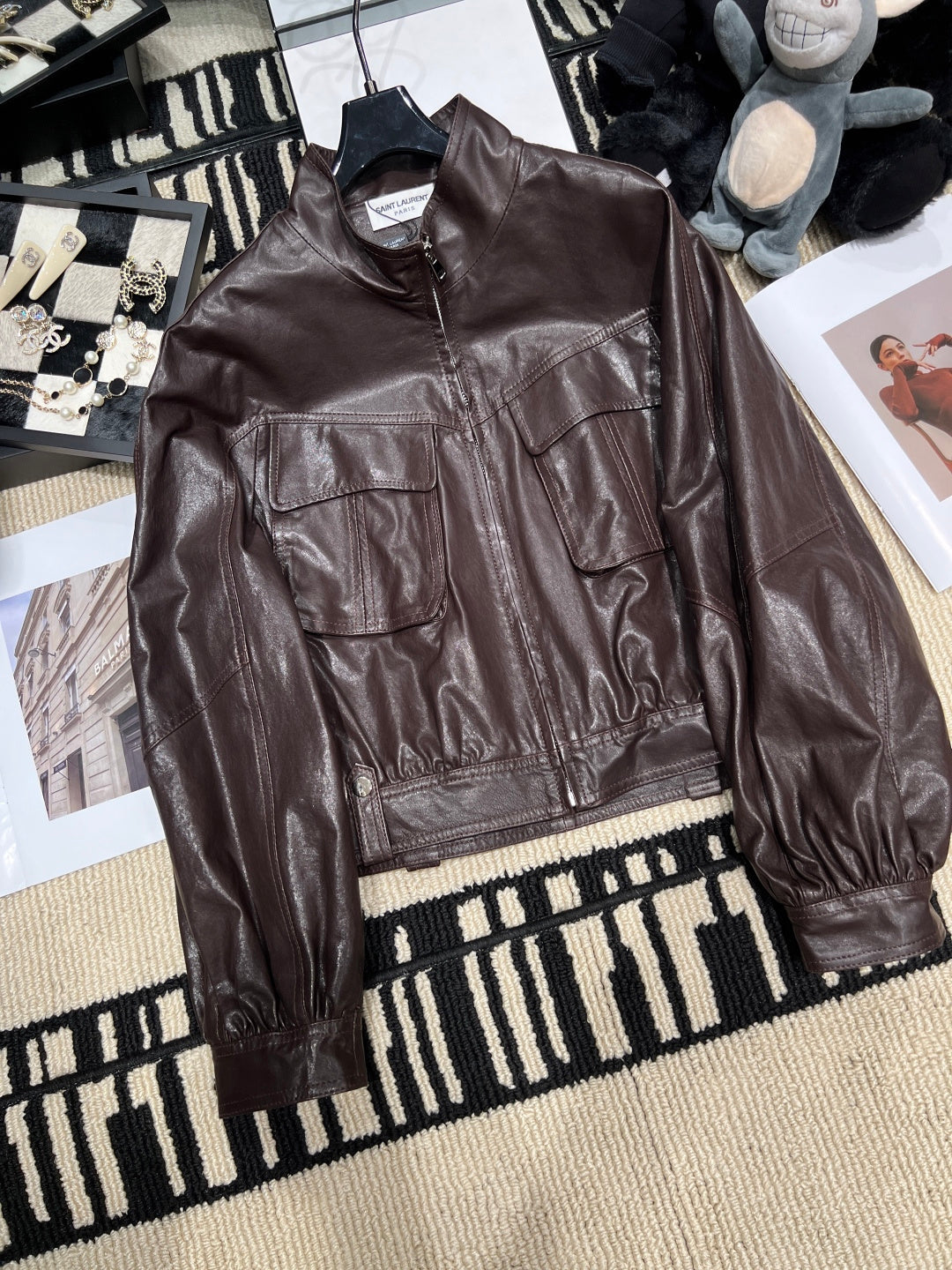 YSL 26S LEATHER JACKET 444
