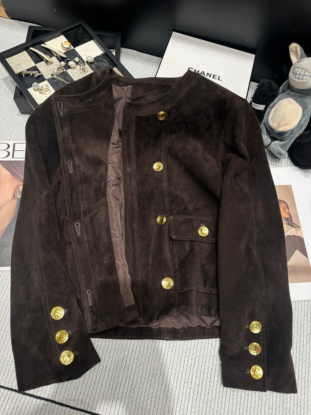YSL 26S ROUND NECK JACKET 448