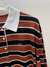 PRADA 26S STRIPED LONG-SLEEVE KNIT SWEATER 1058