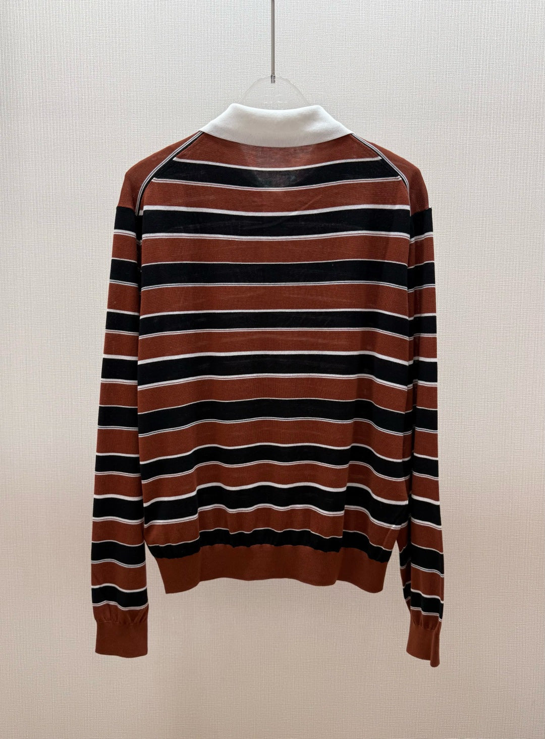 PRADA 26S STRIPED LONG-SLEEVE KNIT SWEATER 1058