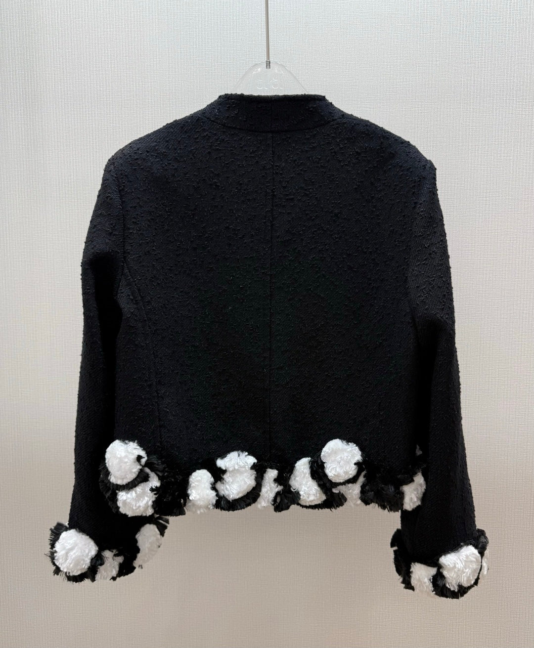 CHANEL 26S FLORAL TRIM TWEED JACKET 1285