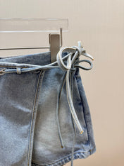 LOEWE 26S DENIM WRAP SKORT 582
