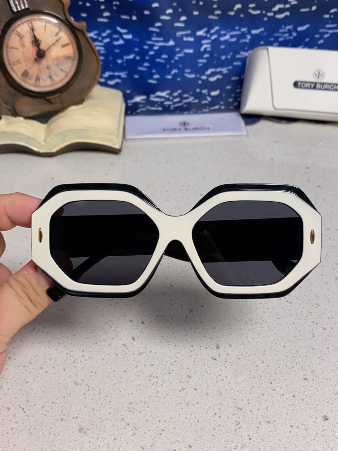 BURBERRY 26S GEOMETRIC POLYGONAL FRAME IN ACETATE 427667