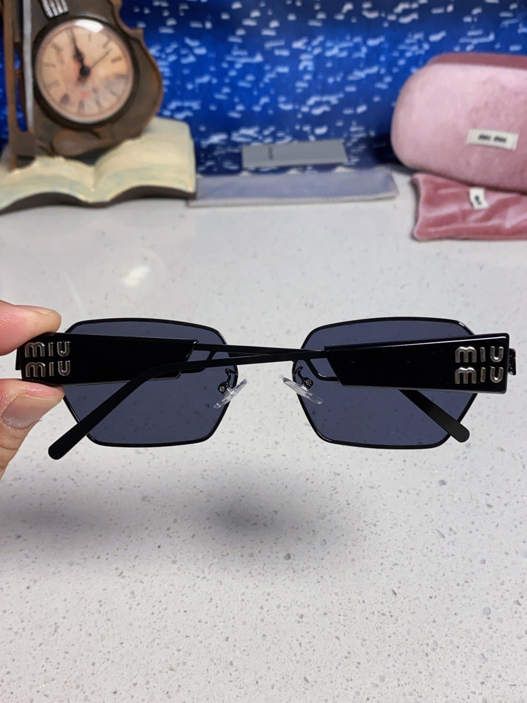 MIUMIU 26S SQUARE FRAME IN METAL 443323