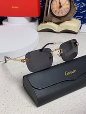 CARTIER 26S RIMLESS RECTANGULAR FRAME IN METAL 434050