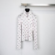 CHANEL 25S PATTERNED TURTLENECK SWEATER 380