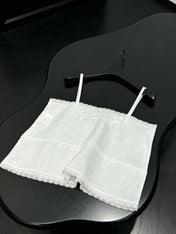 PRADA 26S LACE TRIM CAMISOLE 1044