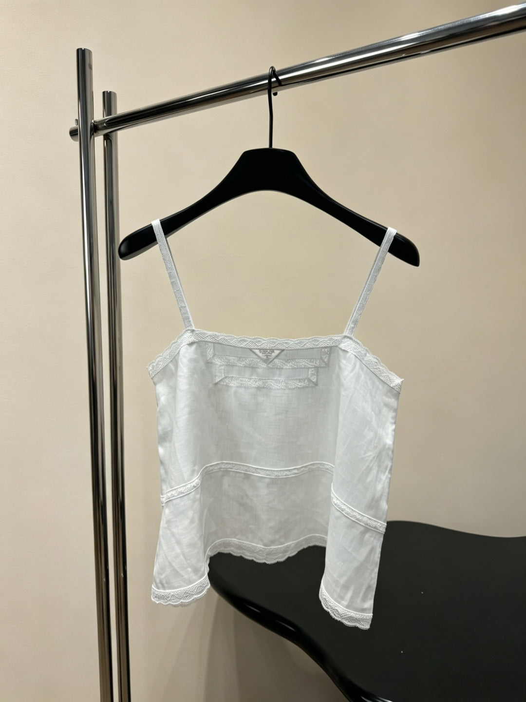 PRADA 26S LACE TRIM CAMISOLE 1044