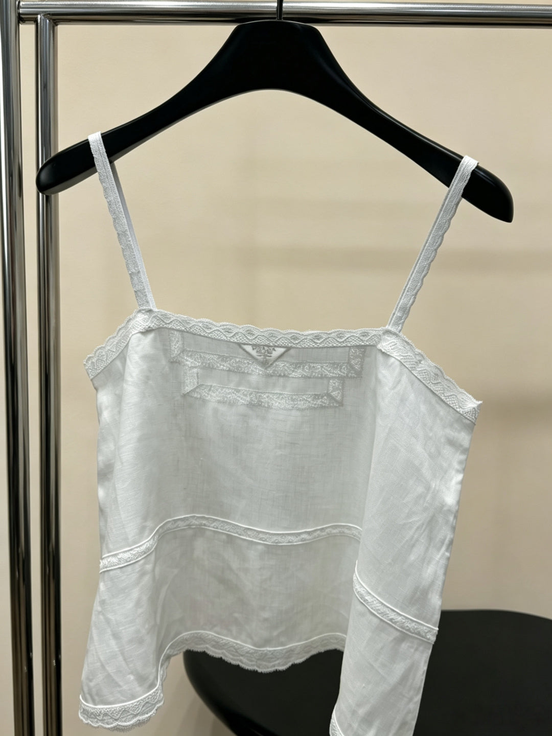 PRADA 26S LACE TRIM CAMISOLE 1044