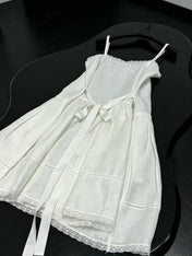 PRADA 26S LINEN SLIP DRESS 1043