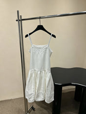 PRADA 26S LINEN SLIP DRESS 1043