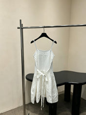 PRADA 26S LINEN SLIP DRESS 1043