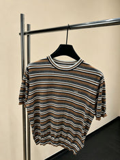 PRADA 26S SHORT-SLEEVE KNIT T-SHIRT 1010