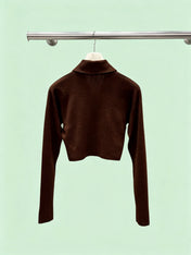 LORO PIANA 26S CROPPED KNIT CARDIGAN 873