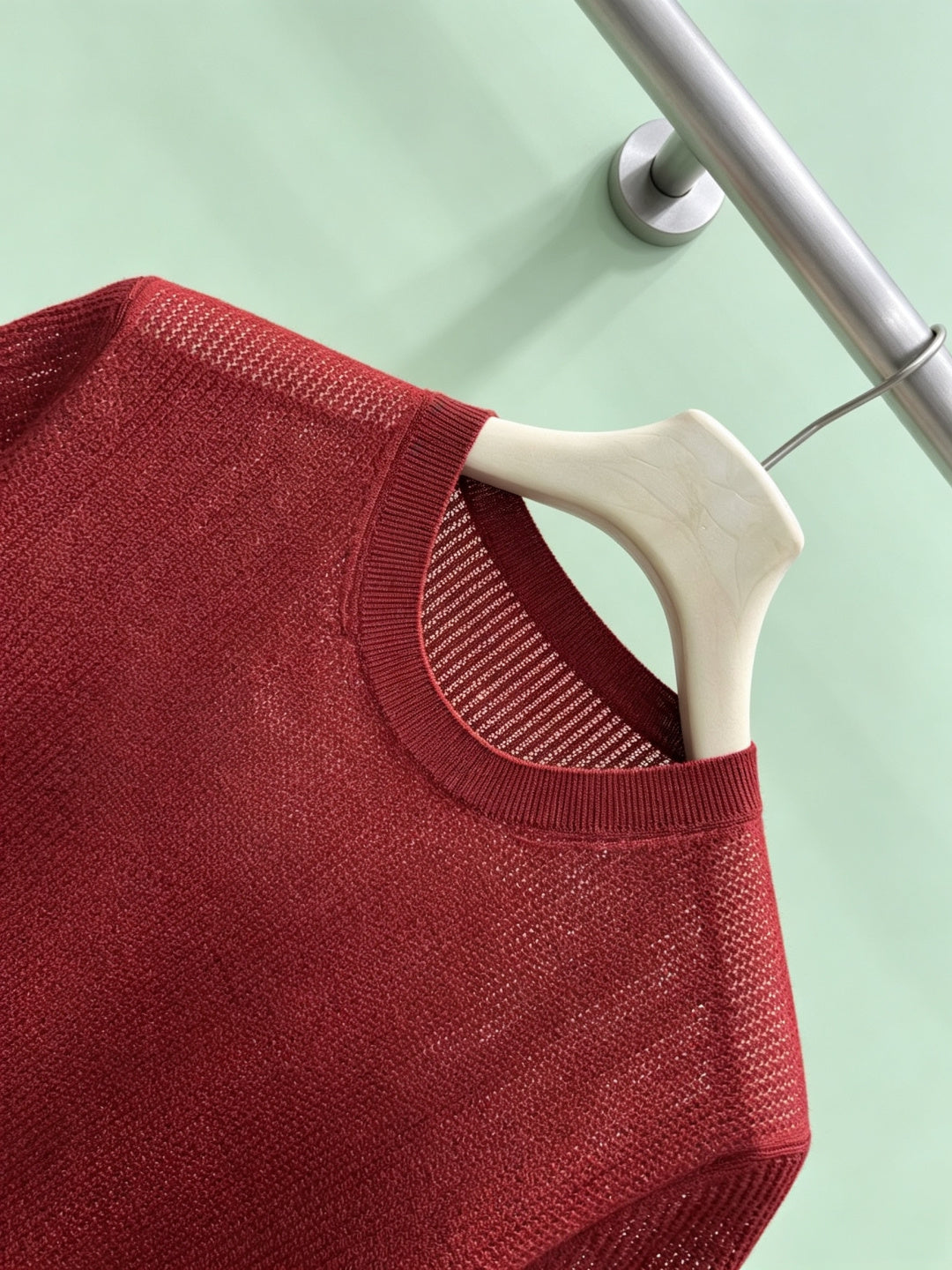 LORO PIANA 26S SHORT-SLEEVE CREW-NECK KNIT TOP 872