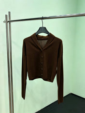 LORO PIANA 26S KNIT CARDIGAN & MAXI SKIRT SET 871