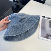 MIUMIU 26S DENIM BUCKET HAT 340423