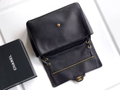 CHANEL 26S SOUPLISSIMO MAXI FLAP 39 IN BLACK GRAINED CALFSKIN GOLD HARDWARE