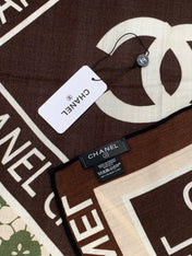 CHANEL 25S SCARF 135 CM IN CASHMERE AND SILK 943318