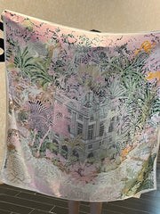 HERMES 25S SCARF 140 IN SILK CASHMERE 987478