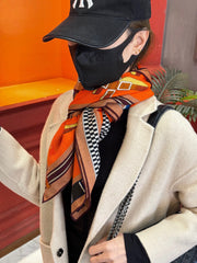 HERMES 25S SCARF 140 IN SILK CASHMERE 989482