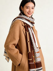 GUCCI 26S SCARF 140 IN CASHMERE AND SILK 290756