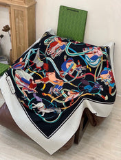 GUCCI 26S SCARF 135 IN CASHMERE AND SILK 315140