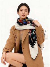 GUCCI 26S SCARF 135 IN CASHMERE AND SILK 315140