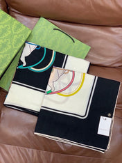 GUCCI 26S SCARF 135 IN CASHMERE AND SILK 315140
