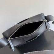 BOTTEGA VENETA 25S ARCO BAG 28 IN BLACK CALFSKIN SILVER HARDWARE