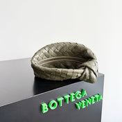 BOTTEGA VENETA 25S MINI JODIE 26 IN OLIVE GREEN CALFSKIN