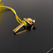 BOTTEGA VENETA 25S LONG CLUTCH ANDIAMO 31 IN LEMON YELLOW CALFSKIN