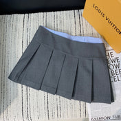 HERMES 25S PLEATED MIDI SKIRT 220