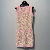 CHANEL 26S SLEEVELESS CREW NECK DRESS 824