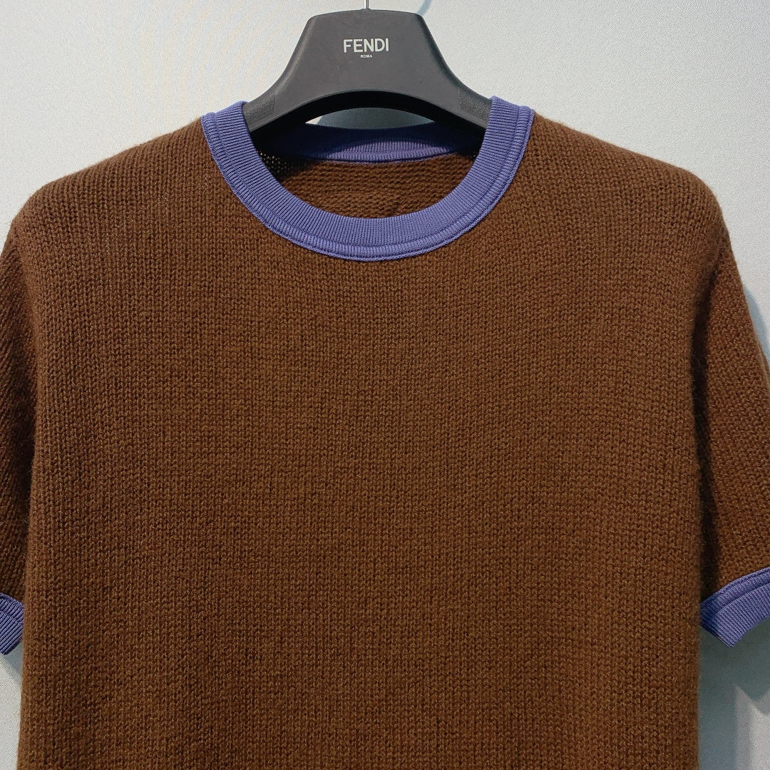 PRADA 26S SHORT SLEEVED KNIT T-SHIRT 724