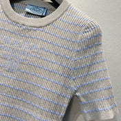 PRADA 26S SHORT-SLEEVE KNIT TOP 1041