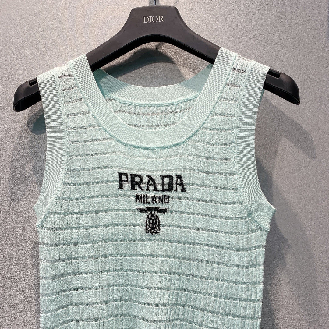 PRADA 26S SLEEVELESS KNIT TOP 1008