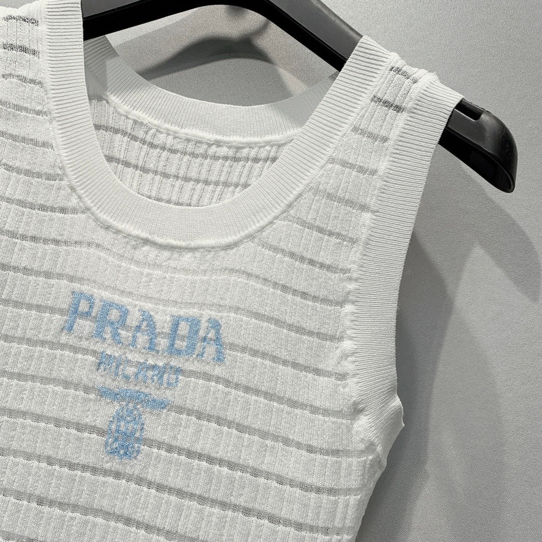 PRADA 26S SLEEVELESS KNIT TOP 1007