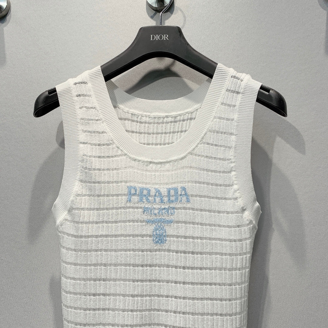 PRADA 26S SLEEVELESS KNIT TOP 1007