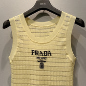 PRADA 26S SLEEVELESS KNIT TOP 1006