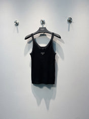 PRADA 26S LACE-TRIMMED SLEEVELESS TOP 1001