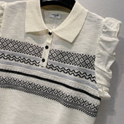 CHANEL 26S KNIT POLO TOP 1476