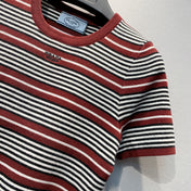 PRADA 26S SHORT-SLEEVE KNIT TOP 968