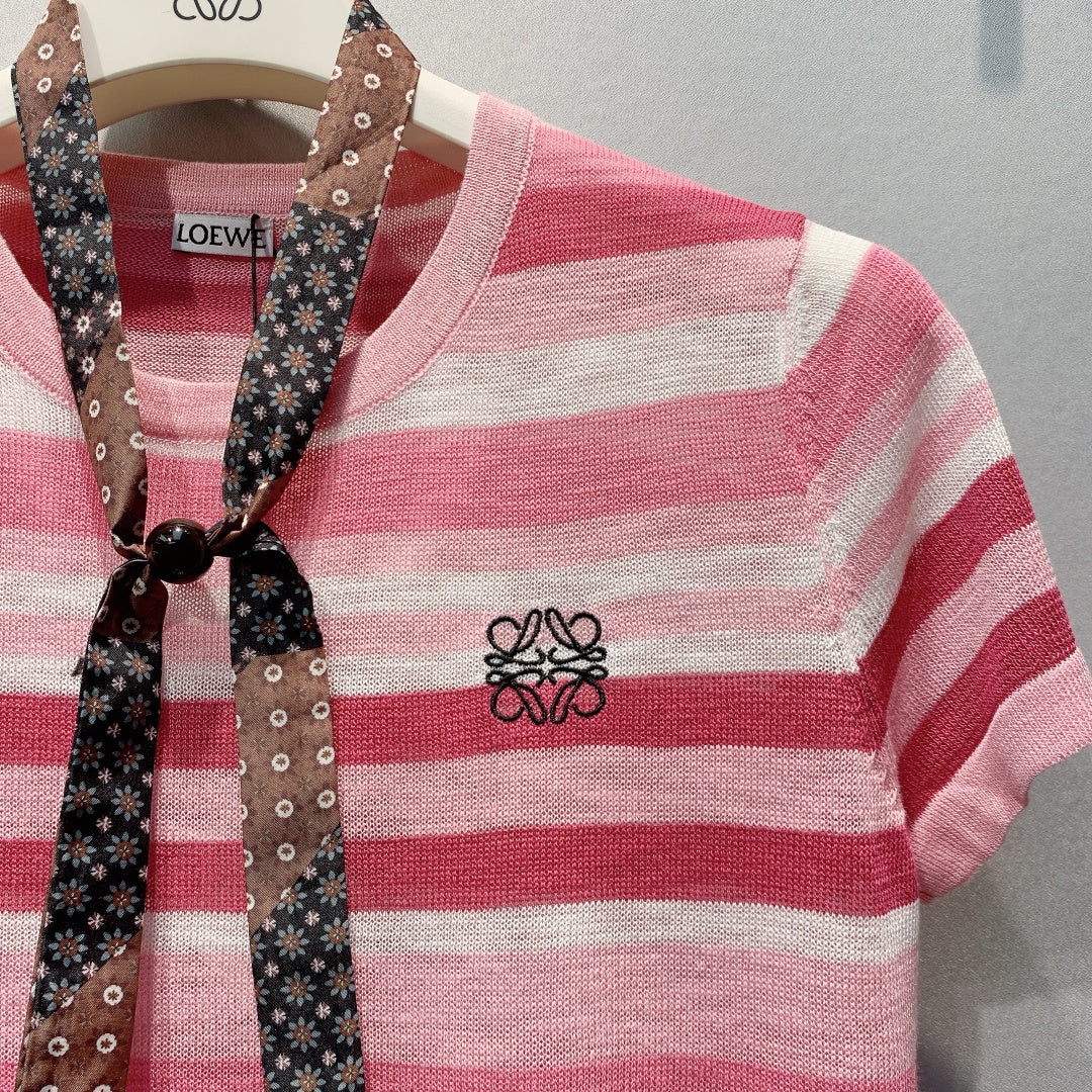 LOEWE 26S SHORT-SLEEVE KNITTED TOP 595