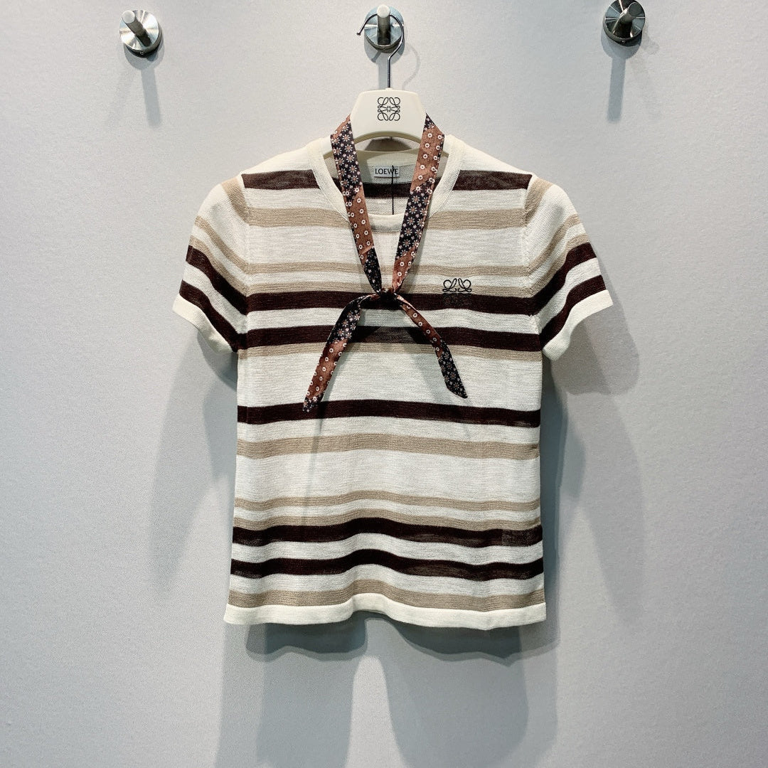 LOEWE 26S SHORT-SLEEVE KNITTED TOP 594